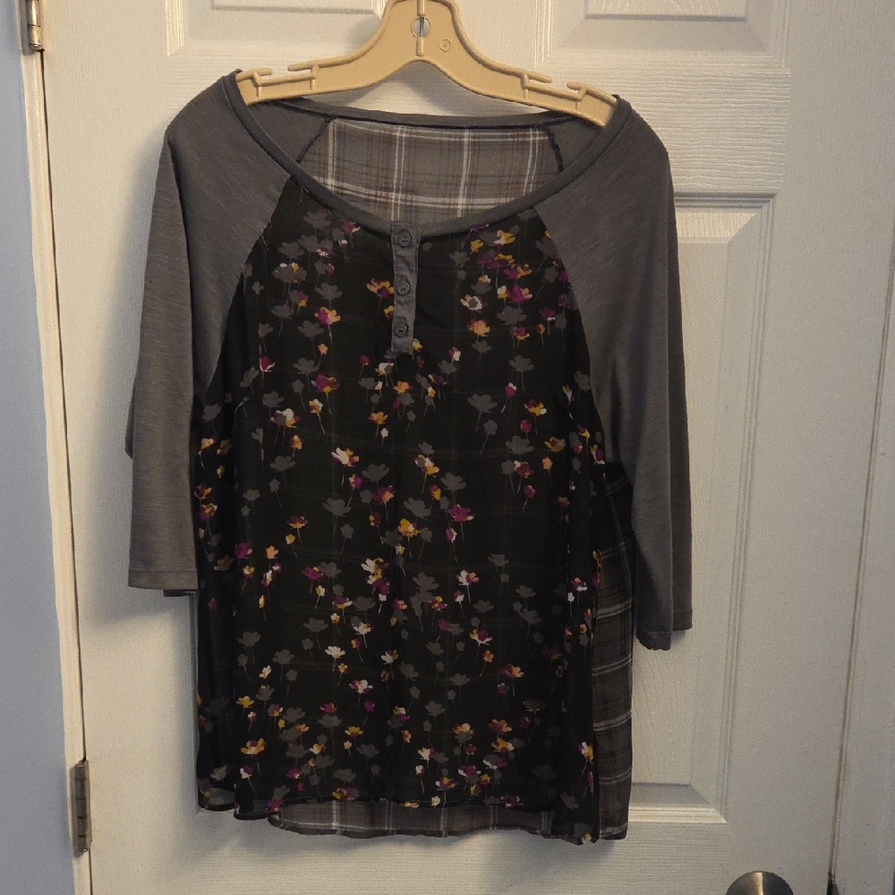 Floral Button-Down Women's Blouse